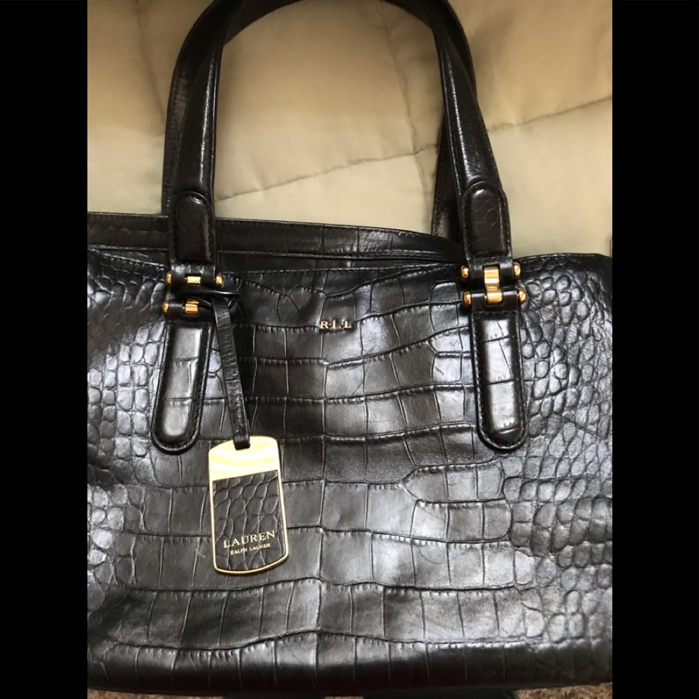 Beautiful Ralph Lauren  Black Leather purse